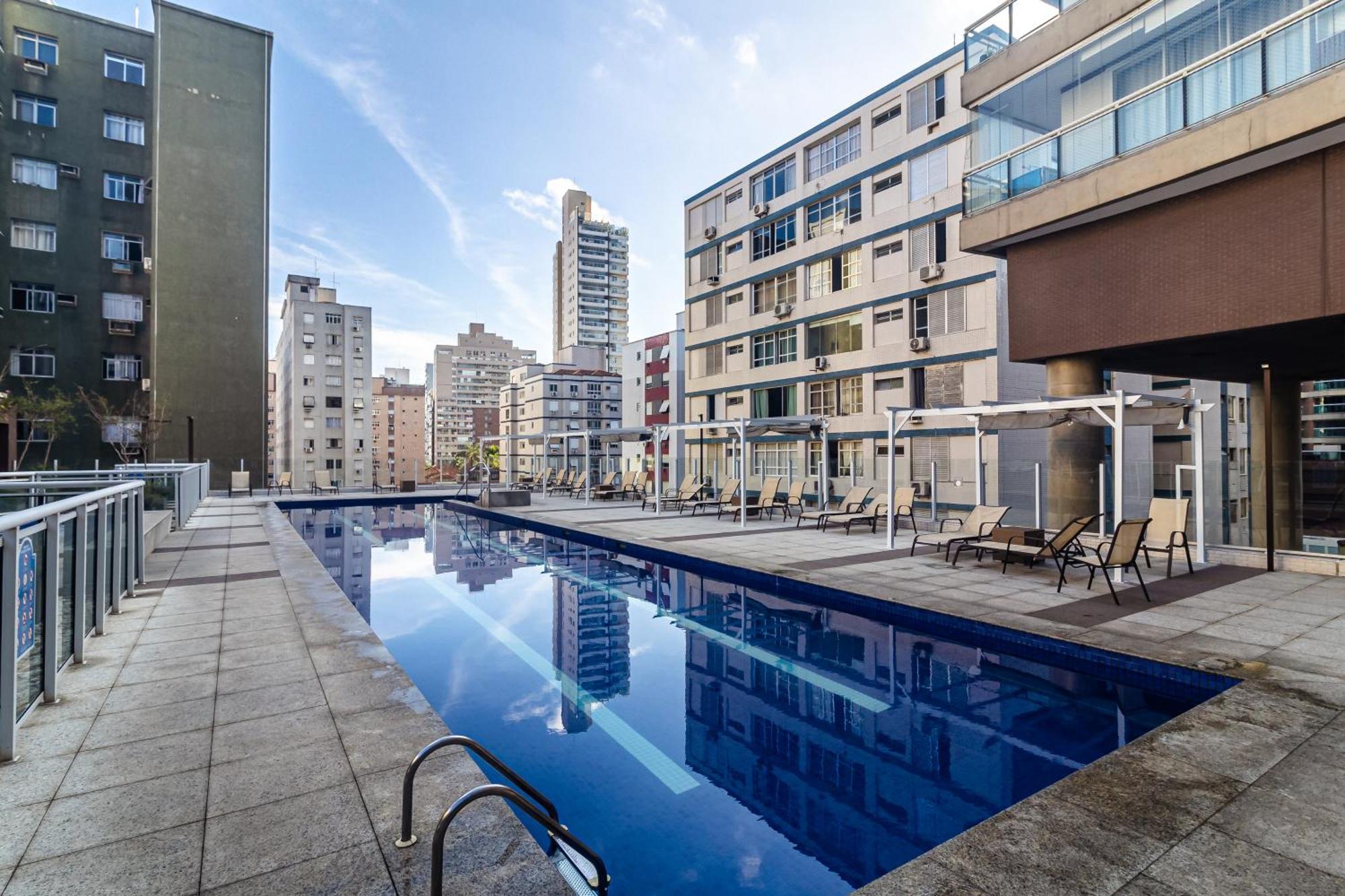 Ap Ocean Unlimited - Vista Panoramica Da Praia De Santos No Unlimited Santos (Sao Paulo) Exterior foto